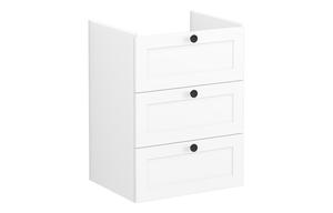 VitrA Root Classic 60cm 3 Drawer Washbasin Unit - Matt White